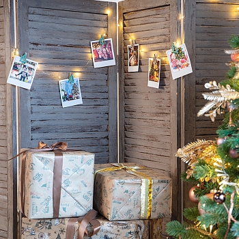 Деревянные прищепки Новогодняя ель 14,5x4,5x1,6 cм, 6 шт, NEON-NIGHT