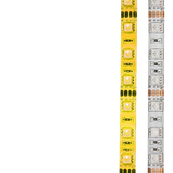 Лента светодиодная 12В, SMD5050, 14,4Вт/м, 60 LED/м, желтый, 10мм, 5м, IP65 LAMPER