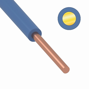 Провод ПуВ (ПВ-1) 2,5 мм² 500 м синий ГОСТ 31947-2012,ТУ 16-705. 501-2010