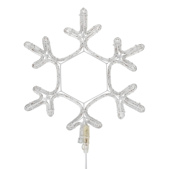 Фигура Снежинка цвет белый, размер 45x38 см NEON-NIGHT