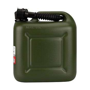 Канистра для ГСМ и технических жидкостей, вертикальная, 10л, пластиковая, усиленная REXANT