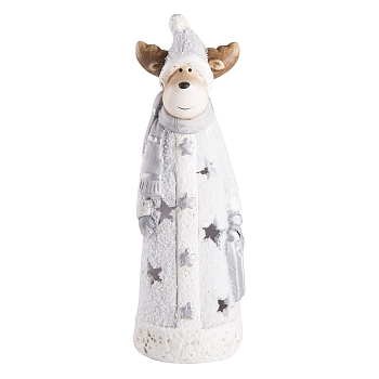 Керамическая фигурка Олененок с шарфом 7x6,5x21 см