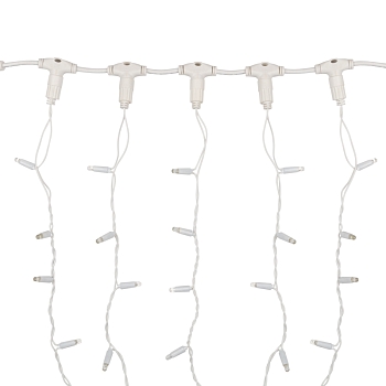 Гирлянда светодиодная Занавес 2х1,5м 360 LED ЖЕЛТЫЙ белый ПВХ IP65 постоянное свечение 230В блок в комплекте NEON-NIGHT