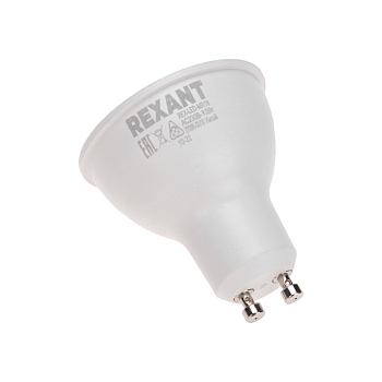 Лампа светодиодная Рефлектор 9,5Вт 808Лм GU10 2700K теплый свет REXANT