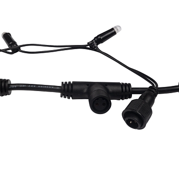 Гирлянда светодиодная Занавес 2х1,5м 360 LED ЖЕЛТЫЙ черный ПВХ IP65 постоянное свечение 230В блок в комплекте NEON-NIGHT