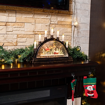 Декоративный светильник Подсвечник с эффектом снегопада NEON-NIGHT