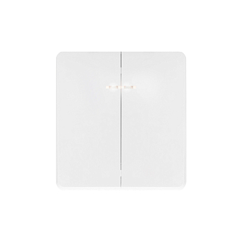 Выключатель ROUND 2 кл с подсветкой 10А с/у перламутр KRANZ