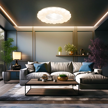 Светильник потолочный Lyra, LUMI Line, 72Вт, 490x80 мм, белый REXANT