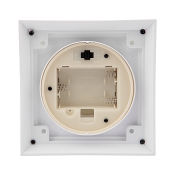 Декоративный фонарь с росой, белый корпус, размер 10,7х10,7х23,5 см, цвет теплый белый