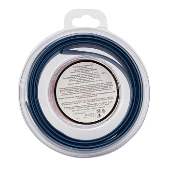 Трубка термоусаживаемая ТУТ нг 10,0/5,0мм, синяя, ролик 2,44м REXANT