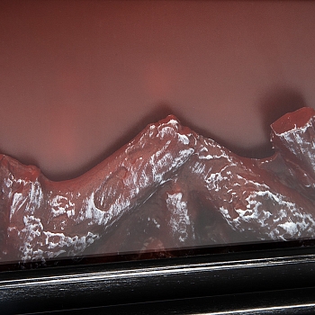 Светодиодный камин Классика с эффектом живого огня 33х12х24 см, батарейки 3хС (не в комплекте) или от USB (в комплекте)