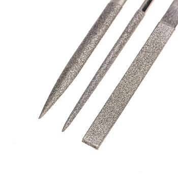 Набор надфилей алмазных 140х50х3мм, 10 шт. KRANZ