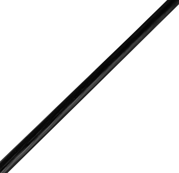 Трос стальной в ПВХ оплетке d=2,5мм, черный (моток 20м) REXANT