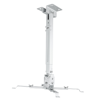 Кронштейн для проектора потолочный с регулировкой расстояния (430-650 мм) макс. 15кг, белый, серия PROFI REXANT