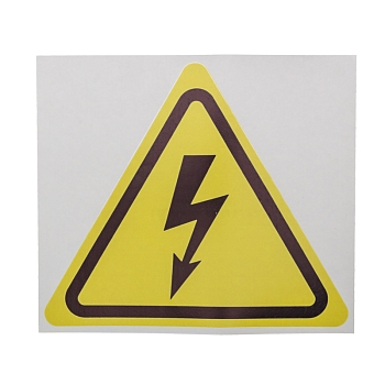 Наклейка знак электробезопасности «Опасность поражения электротоком» 200х200х200мм REXANT