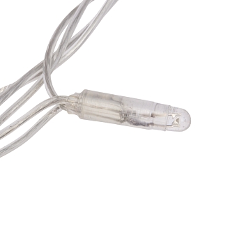 Гирлянда светодиодная Занавес 2х3м 240 LED БЕЛЫЙ прозрачный ПВХ IP65 эффект водопада 24В не соединяется трансформатор в комплекте NEON-NIGHT