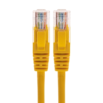Патч-корд U/UTP, CAT 5e, RJ45-RJ45, 26AWG, LSZH, желтый, 1,5м REXANT