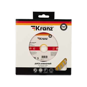 Диск алмазный отрезной Turbo 150x22,2x2,4x10мм KRANZ