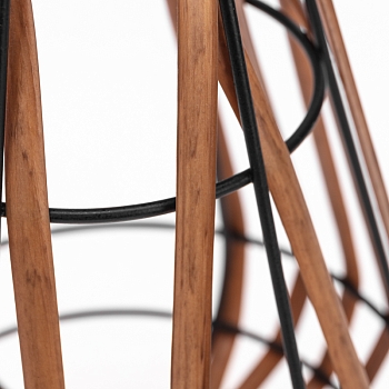 Светильник садовый Тростник, 22,5см, 3000К, встроенный аккумулятор, солнечная панель, коллекция Бали REXANT