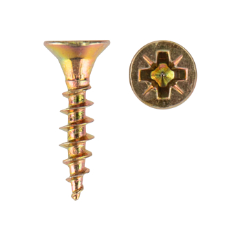 Саморез универсальный 3,5х16 мм, желтый цинк, пакет (1000 шт/уп) KRANZ