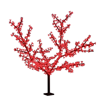 Светодиодное дерево Сакура, высота 3,6м, диаметр кроны3,0м, красные светодиоды, IP65, понижающий трансформатор в комплекте, NEON-NIGHT