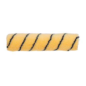 Ролик (сменный) полиакрил желтый с черной полосой, ворс 11 мм, ширина ролика 240 мм, Ø 42 мм, бюгель 6 мм REXANT