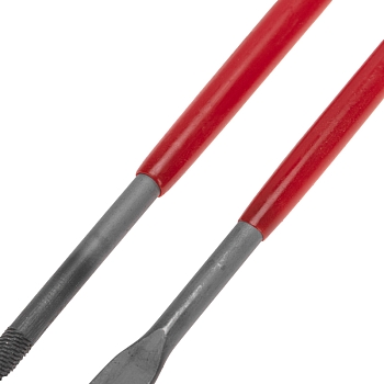 Набор надфилей KRANZ 160х4 мм, 6 шт., обрезиненные рукоятки