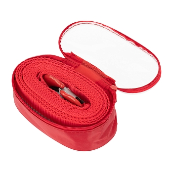 Трос буксировочный со светоотражающей лентой, 5т, 4м, с двумя крюками, в чехле REXANT