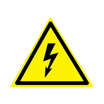 Наклейка знак электробезопасности «Опасность поражения электротоком» 85х85х85мм 20 шт. REXANT