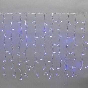 Гирлянда светодиодная Занавес 2x0,8м 160 LED СИНИЙ прозрачный ПВХ IP65 постоянное свечение 230В нужен блок 303-500-1 NEON-NIGHT