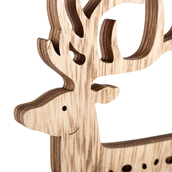 Деревянная фигурка с подсветкой Олень 14,5x5x19 см