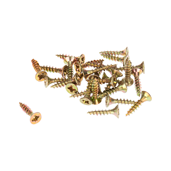 Саморез универсальный 3,5х16 мм, желтый цинк, пакет (1000 шт/уп) KRANZ