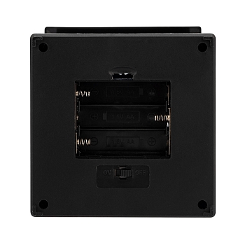 Декоративный фонарь 11х11х22,5 см, черный корпус, теплый белый цвет свечения с эффектом пламени свечи NEON-NIGHT