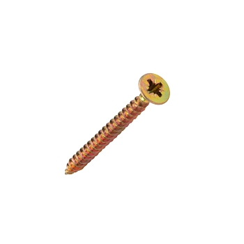 Саморез универсальный 4,5х50 мм, желтый цинк, короб (200 шт/уп) KRANZ