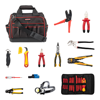 Набор инструментов электрика, 21 предмет REXANT
