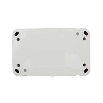 Блок горизонтальный 2 розетки (керамика) Mini OG IP54 с заземлением, о/у, белый KRANZ
