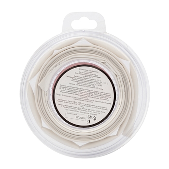 Трубка термоусаживаемая ТУТ нг 6,0/3,0мм, белая, ролик 2,44м REXANT