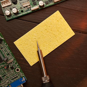 Губка для очистки паяльного жала 93x50 мм REXANT