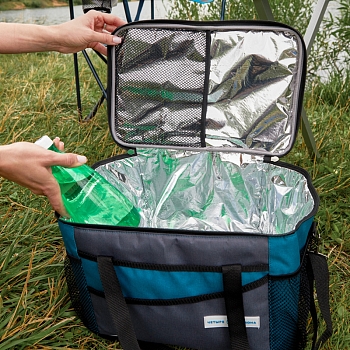 Сумка-холодильник (термосумка) 20л, 2 слоя утепления ЧЕТЫРЕ СЕЗОНА