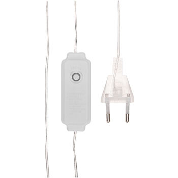 Гирлянда светодиодная Роса Фейерверк с контроллером 10м, 250LED, ТЕПЛЫЙ БЕЛЫЙ, IP20, на катушке NEON-NIGHT