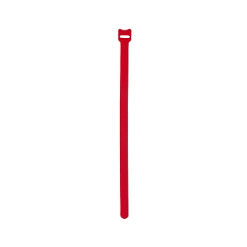 Хомут–липучка многоразовый 320х14мм, красный (12 шт/уп) REXANT