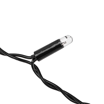 Гирлянда светодиодная Занавес 2х0,8м 160 LED ТЕПЛЫЙ БЕЛЫЙ черный ПВХ IP65 постоянное свечение 230В нужен блок 303-500 NEON-NIGHT