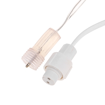 Гирлянда светодиодная Занавес 2х0,8м 160 LED ТЕПЛЫЙ БЕЛЫЙ прозрачный ПВХ IP65 постоянное свечение 230В нужен блок 303-500-1 NEON-NIGHT