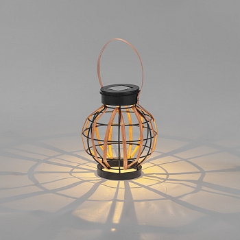 Светильник садовый Бамбук, 18см, 3000К, встроенный аккумулятор, солнечная панель, коллекция Бали REXANT