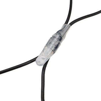 Гирлянда светодиодная Сеть 2х1,5м 288 LED БЕЛЫЙ черный ПВХ IP65 свечение с динамикой 230В блок в комплекте NEON-NIGHT