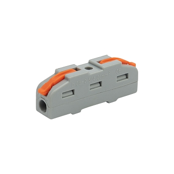 Клемма СМК 222-421 проходная 1 полюс (0,08-4 мм²), серая (5 шт./уп.) REXANT