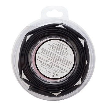 Трубка термоусаживаемая ТУТ нг 6,0/3,0мм, черная, ролик 2,44м REXANT