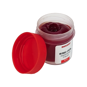 Флюс-гель для пайки, TT KELLER индикаторный, 20мл, банка REXANT