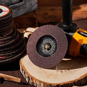 Круг лепестковый торцевой, P120, 125х22,2мм KRANZ