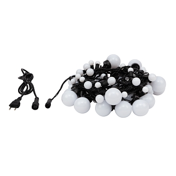 Гирлянда светодиодная Мультишарики Ø17,5мм Ø23мм Ø17,5мм Ø45мм 10м 80 LED RGB черный ПВХ IP65 быстрая смена цвета 230В NEON-NIGHT